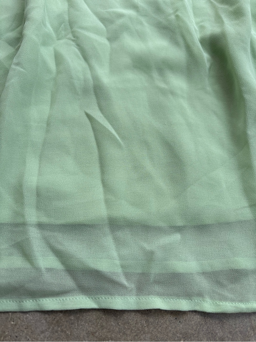 NWT A New Day Light Mint A-Line Skirt with Elastic Waist and Sheer Overlay XXL - Picture 2 of 5